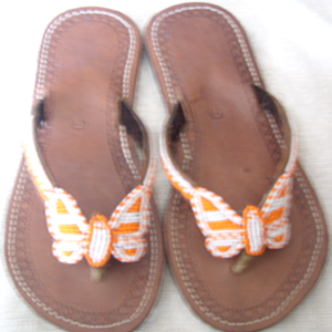 Kenyan Sandals, buy handmade beaded swahili leather sandals from Kenya
